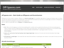 Tablet Screenshot of off-spaces.com